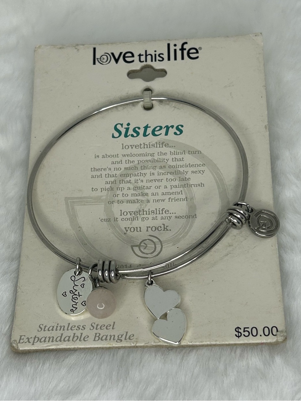 LOVE THIS LIFE STAINLESS STEEL SISTERS BRACELET